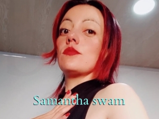 Samantha_swam